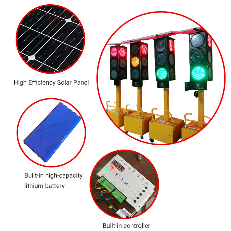  ແສງຕາເວັນ LED Traffic Stop Light Red/Green Stop and Go Light Industrial LED Traffic Signal Light