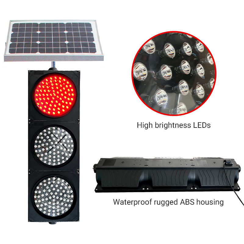  ແສງຕາເວັນ LED Traffic Stop Light Red/Green Stop and Go Light Industrial LED Traffic Signal Light