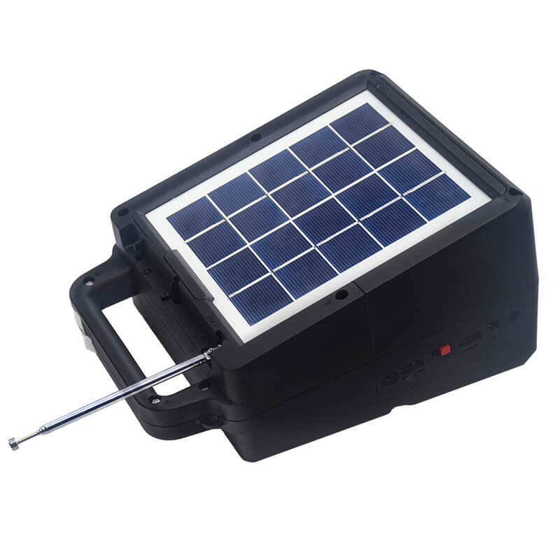 Portable Solar FM Radio Outdoor Bluetooth ລໍາໂພງແສງຕາເວັນ 