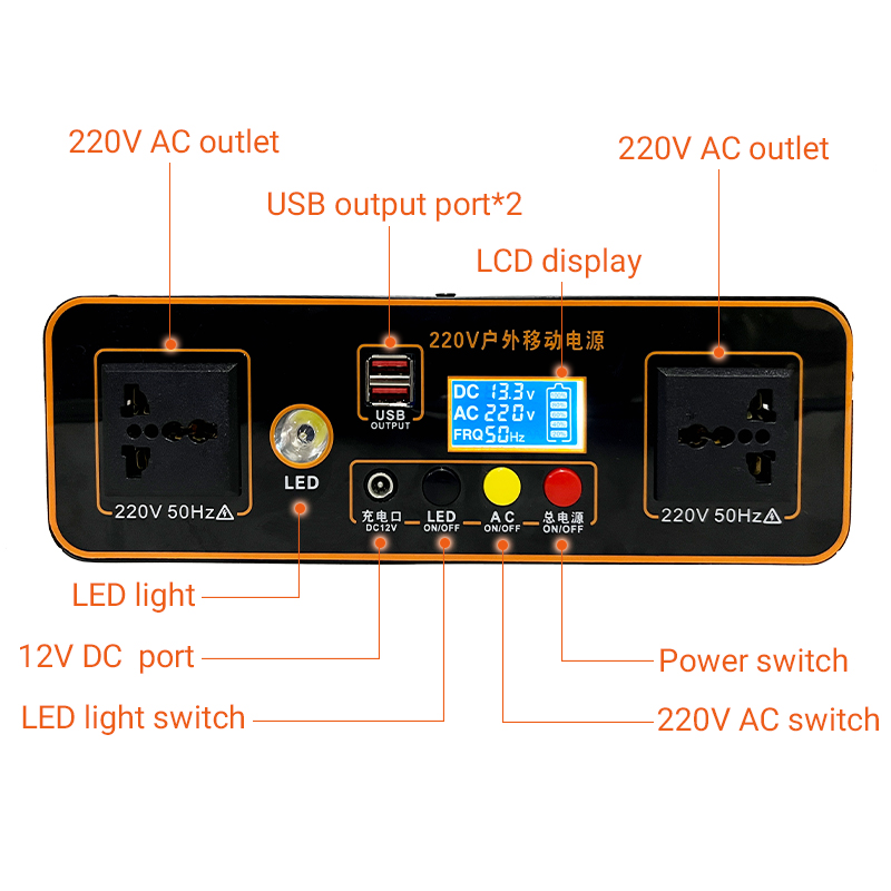 Solar Generator Outdoor Rv Camping Portable Solar Power Station