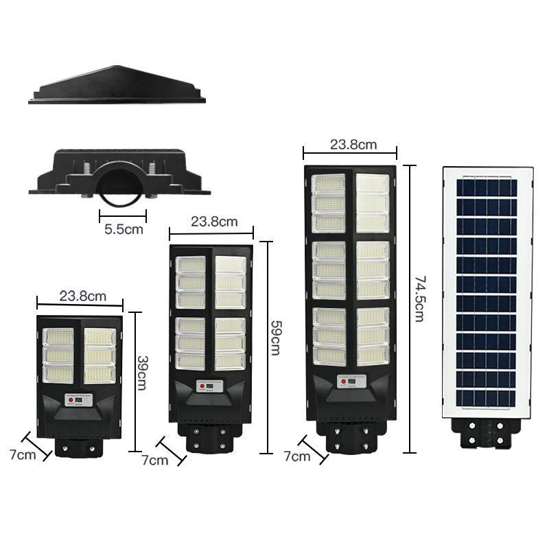 100w 200w 300w Integrated Solar Powered Street Light