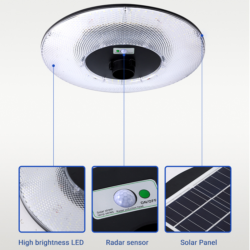 Waterproof Ufo Solar Garden Lights Outdoor 600w 800w Solar Powered Street Lights